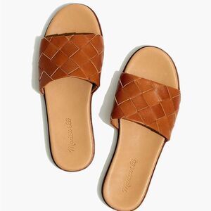 Madewell The Louisa Slide Sandal in
Woven Leather sz 7 NIB